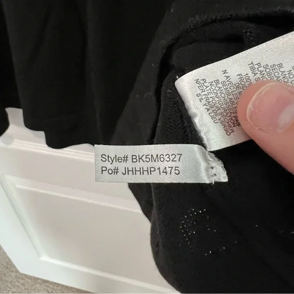 Vintage Jessica Howard Black Long Sleeve Knit Midi Dress with Bow Detail - Picture 6 of 7